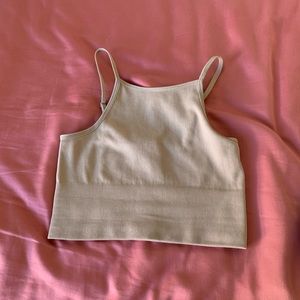 Tan Crop Top